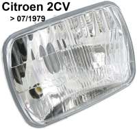 Citroen-2CV - réflecteur de phare, Citroën 2cv jusque 08.1979, réflecteur code européen modèle rect
