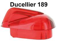 Citroen-DS-11CV-HY - voyant rouge Ducellier 189 sur boîtier de phare, Traction - 11cv et 15six, 2CV, longueur 