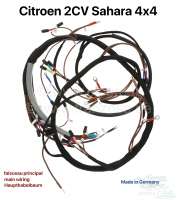 Citroen-2CV - faisceau électrique, Citroën 2CV Sahara 4x4, faisceau principal, tableau de bord, Made i