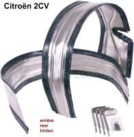 Citroen-2CV - fermeture de passage de roue arrière, en aluminium, 2CV, la paire, protection des passage