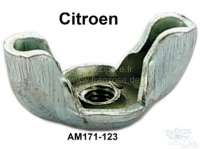 Citroen-2CV - écrou papillon sur le couvercle de filtre à air (boîtier en tôle) 2CV + HY, n° d'orig