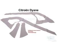 Alle - habillage de montant intérieur, Citroën Dyane, modèles avec vitre de custode