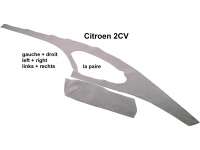 Citroen-2CV - habillage de montant intérieur, Citroën 2cv jusque 1990, le jeu pour droite et gauche av