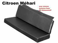 citroen 2cv habillages sieges arriere garniture banquette mehari skai noir P18358 - Photo 1