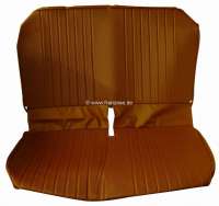 Citroen-2CV - garniture de banquette arrière, skai marron, Citroën 2CV, côtés fermés, structure pai