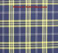 citroen 2cv habillages sieges jeux complets ecossais ancien modele arriere tissus prince galles bleujaune P18883 - Photo 1