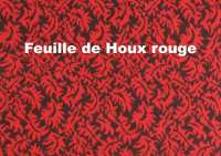 Citroen-2CV - garniture de siège rouge, Citroën Ami 6, tissus modèle Feuille de Houx rouge, kit pour 