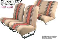 citroen 2cv habillages sieges jeux complets garnitures 2cv4 2cv6 dyane P18322 - Photo 1
