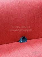 Renault - garnitures de sièges, jeu complet (avant + arrière), Citroën 2CV AZAM, tissus rouge, po