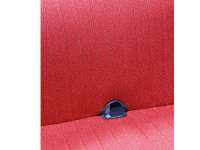 Citroen-2CV - garnitures de sièges, jeu complet (avant + arrière), Citroën 2CV AZAM, tissus rouge, po