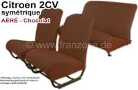 citroen 2cv habillages sieges jeux complets garnitures marron jeu complet P18815 - Photo 1
