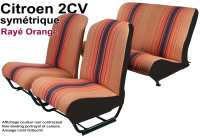 citroen 2cv habillages sieges jeux complets garnitures orange P18802 20260520171555 - Photo 1