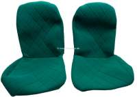 Citroen-2CV - housses de protection de siège, Citroën 2cv, jeu complet (avant et arrière), tissus ver