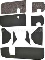 Citroen-2CV - insonorisant de tablier, Citroën 2cv, habillage complet : tablier sup., vide poche, tria
