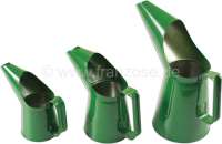 Citroen-2CV - bidons verseurs, lot de 3 verseuses d'huile 1/2 pinte (0,28 L.), 1 pinte (0,5683 L.), 2 pi