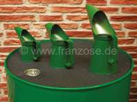 Citroen-2CV - bidons verseurs, lot de 3 verseuses d'huile 1/2 pinte (0,28 L.), 1 pinte (0,5683 L.), 2 pi