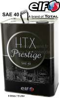 Peugeot - huile moteur TOTAL/elf HTX Prestige Classic G SAE 40 spéciale collection, pour les moteur