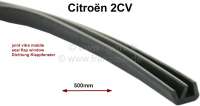 Citroen-2CV - joint de glace, Citroën 2cv, pour vitre mobile basculante, à coller sur le haut de la vi
