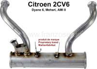 Citroen-2CV - échappement, 1ère partie, Citroën 2CV6, pot de détente, produit de marque Européenne.