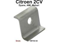 Citroen-2CV - échappement, tôle de fixation du caoutchouc pour tube arrière 2CV4, 2CV6. N° d'orig. A