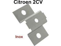 Citroen-2CV - fixation pot d'échappement arrière en Inox, partie inférieure, 2CV avec écrous de 6mm.