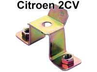 Citroen-2CV - fixation pot d'échappement arrière galvanisée, partie inférieure, vissée au plancher,