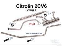 Citroen-2CV - ligne d'échappement complète en Inox 2CV6, avec pot de détente, haute qualité, avec so