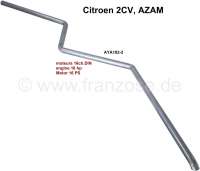 Alle - tube de sortie 2CV 16 ch.DIN , AZAM, pour ligne d'échappement passant de la droite en dia