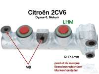 citroen 2cv maitre cylindres cylindre lhm double circuit 1981 a P13032 - Photo 1