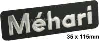 citroen 2cv monogramme autocollant mehari en metal comme dorigine 35x115mm P16954 - Photo 1