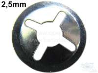 Renault - clip de fixation pour monograme avec pointe de 2,5mm.