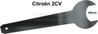 Citroen-2CV - clé à fourches 46mm pour écrou de pot de suspension - tube fileté, 2CV, ref Citroën 2