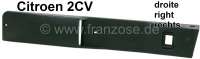 Citroen-2CV - bandeau de porte, Citroën 2cv6, garniture plastique noire sur porte arrière droite