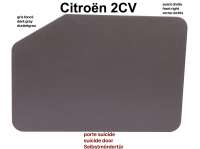 Jeu de 4 panneaux de porte en simili noir (modèle sans partie supérieure en  plastique dur) pour 2 CV Citroën 2CV - Citron Pieces