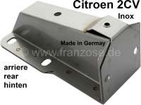 Citroen-2CV - support de pare-chocs arrière en Inox, pour pare-chocs large, 2CV de 09.1974 à 07.1990, 