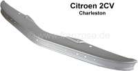 Citroen-2CV - pare-chocs avant, gris argent, 2CV Charleston de 01.1981 à 07.1989, livré sans bande aut