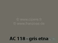 Peugeot - peinture 1000ml, / AC 118 / 6/65-9/66 Gris Etna, ajouter le durcisseur 20438 (2 x peinture