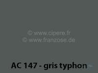 Citroen-2CV - peinture 1000ml, / AC 147 / 9/63-6/65 Gris Typhon, ajouter le durcisseur 20438 (2 x peintu