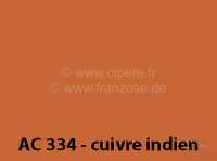Peugeot - peinture 1000ml, / AC 334 / 9/80-9/82 Cuivre Indien, ajouter le durcisseur 20438 (2 x pein