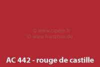 Sonstige-Citroen - peinture 1000ml, / AC 442 / 9/80-9/82 Rouge de Castille, ajouter le durcisseur 20444 (2 x 