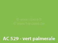 Peugeot - peinture 1000ml, / AC 529 / 9/73-9/74 Vert Palmerale, ajouter le durcisseur 20438 (2 x pei