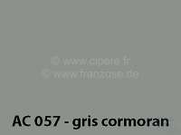 Citroen-2CV - peinture 1000ml, /EVP/GVP/AC 057 /9/83> Gris Cormoran, ajouter le durcisseur 20438 (2 x pe