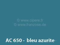 Alle - peinture 1000ml, / GNS / AC 650 7 9/79-9/81 Bleu Azurite, ajouter le durcisseur 20438 (2 x