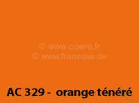 Peugeot - peinture en bombe 400ml / AC 329 Orange Ténéré; 9/73 - 9/76; conservation: 6 mois max.