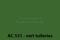 Citroen-2CV - peinture en bombe 400ml / AC 531 / ERD Vert Tuileries; 9/74 - 9/75; conservation: 6 mois m