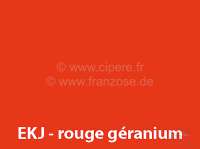 Peugeot - peinture en bombe 400ml / EKJ / GKJ / AC 435 Rouge Géranium; 9/77 - 9/78; conservation: 6