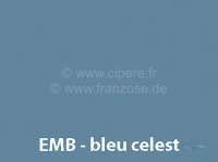 Citroen-2CV - peinture en bombe 400ml / EMB AC 575 Bleu Celeste; 9/85 - fin; conservation: 6 mois max.