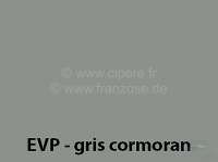 Citroen-2CV - peinture en bombe 400ml / EVP / GVP / AC 057 Gris Cormoran; 9/83 - fin; conservation: 6 mo