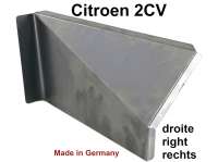 Citroen-2CV - caisson sous la banquette arrière, Citroën 2cv, coin de caisson sous la banquette arriè