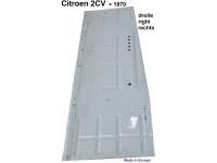 Citroen-2CV - plancher latéral droit, 2CV jusque 1970 (16ch.DIN), plancher sans renfort, réglage du si